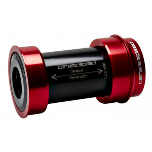 Keskjooksud CeramicSpeed BBright / PF46X79 for SRAM GXP 24 / 22,2mm red (105177)
