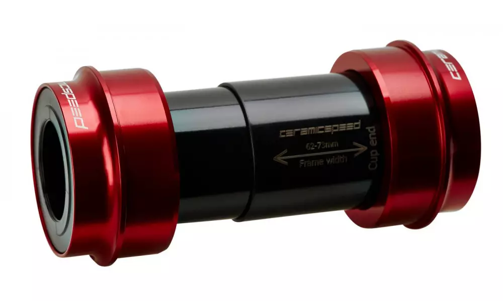 Keskjooksud CeramicSpeed Road Coated PF30 / PF46X68 for Shimano/FSA/Rotor 24mm red (101383) 