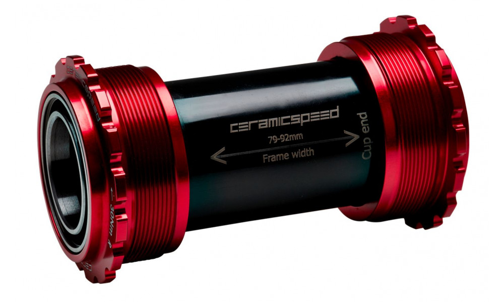 Keskjooksud CeramicSpeed T45 Coated Threadfit 82.5 for Campagnolo UltraTorque 25mm red (105146) 