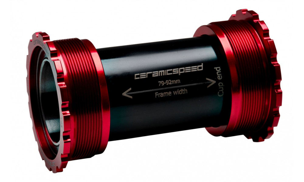 Keskjooksud CeramicSpeed T45 Coated Threadfit 82.5 red (105147) 