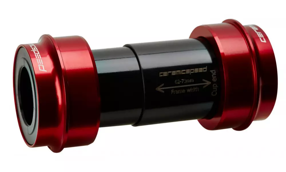 Keskjooksud CeramicSpeed MTB Coated PF30 MTB / PF46X73 for SRAM GXP 24 / 22,2mm red (106070) 