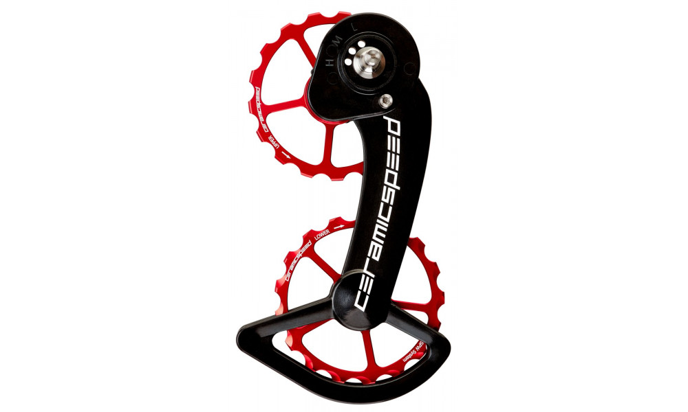 Litrid CeramicSpeed Oversized for SRAM 11s eTap Alloy 607 stainless steel red (101653) 