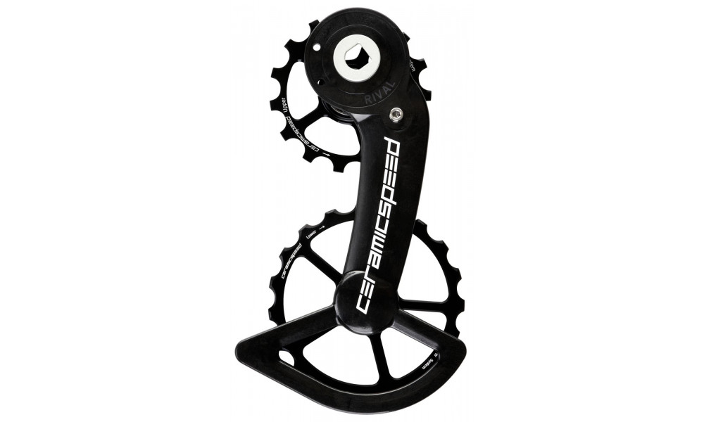 Litrid CeramicSpeed Oversized for SRAM Rival AXS Alloy 607 stainless steel black (110674) 