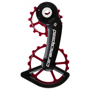 Litrid CeramicSpeed Oversized for SRAM Rival AXS Alloy 607 stainless steel red (110678)