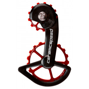 Litrid CeramicSpeed Oversized for Shimano 9100/R8000 Series Coated Alloy 607 red (106318)