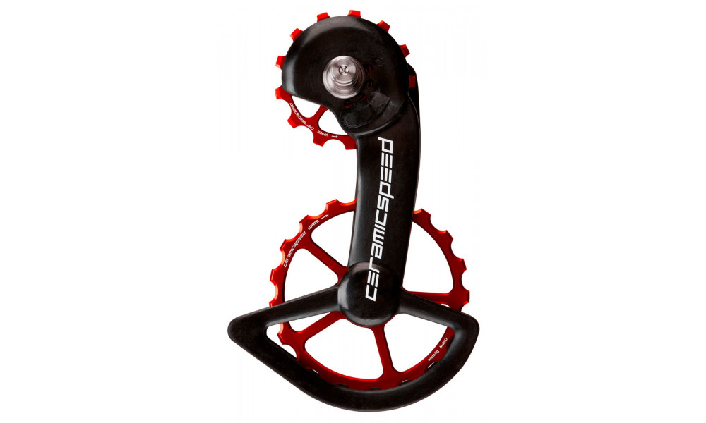 Litrid CeramicSpeed Oversized for Shimano 9100/R8000 Series Coated Alloy 607 red (106318) 