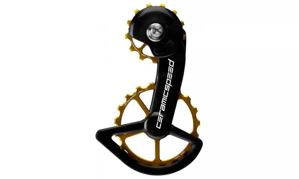 Litrid CeramicSpeed Oversized for Shimano 9100/R8000 Series Coated Alloy 607 gold (106202) 