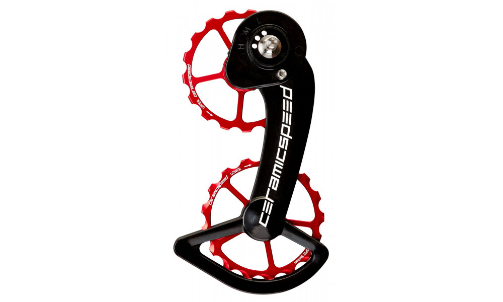 Litrid CeramicSpeed Oversized for SRAM 11s eTap Coated Alloy 607 red (101655) 