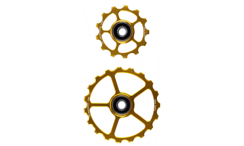 Litrid CeramicSpeed Oversized Alloy 607 stainless steel gold (110202) 