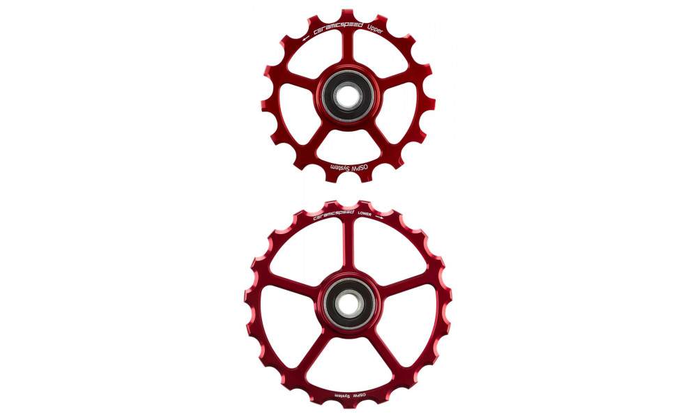 Litrid CeramicSpeed Oversized (spare) Alloy 607 stainless steel red (107849) 