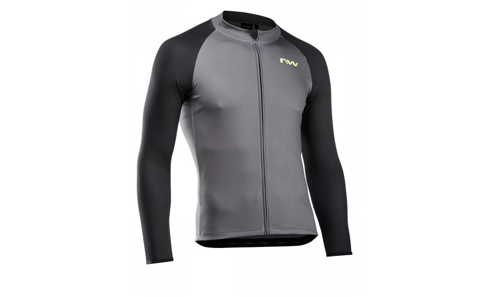 Rattasärk Northwave Blade 4 L/S dark grey-yellow fluo - 1