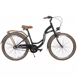 Jalgratas AZIMUT Vintage 26" 3-speed 2025 black-cream matt