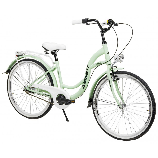 Jalgratas AZIMUT Vintage 26" 3-speed 2025 mint-white matt