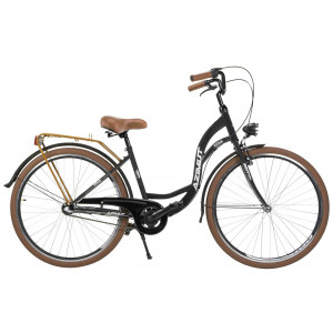 Jalgratas AZIMUT Vintage 28" 3-speed 2025 black-cream matt