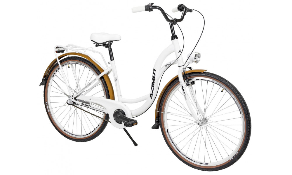 Jalgratas AZIMUT Vintage 28" 3-speed 2025 white-cream matt - 1
