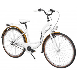 Jalgratas AZIMUT Vintage 28" 3-speed 2025 white-cream matt
