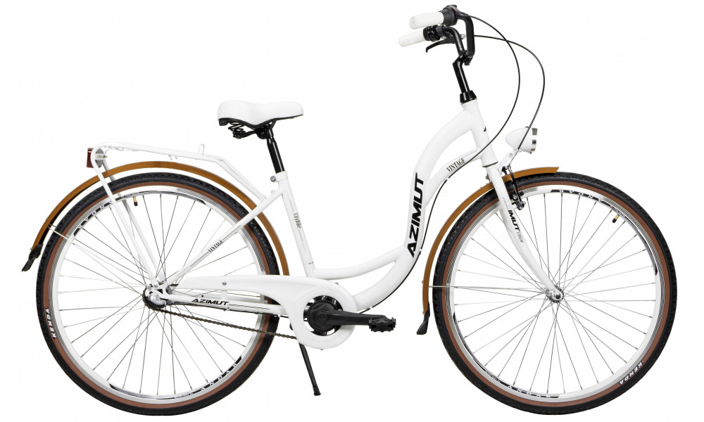 Jalgratas AZIMUT Vintage 28" 3-speed 2025 white-cream matt - 2