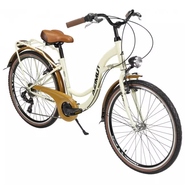 Jalgratas AZIMUT Vintage TX-7 26" 2025 cream-brown shiny