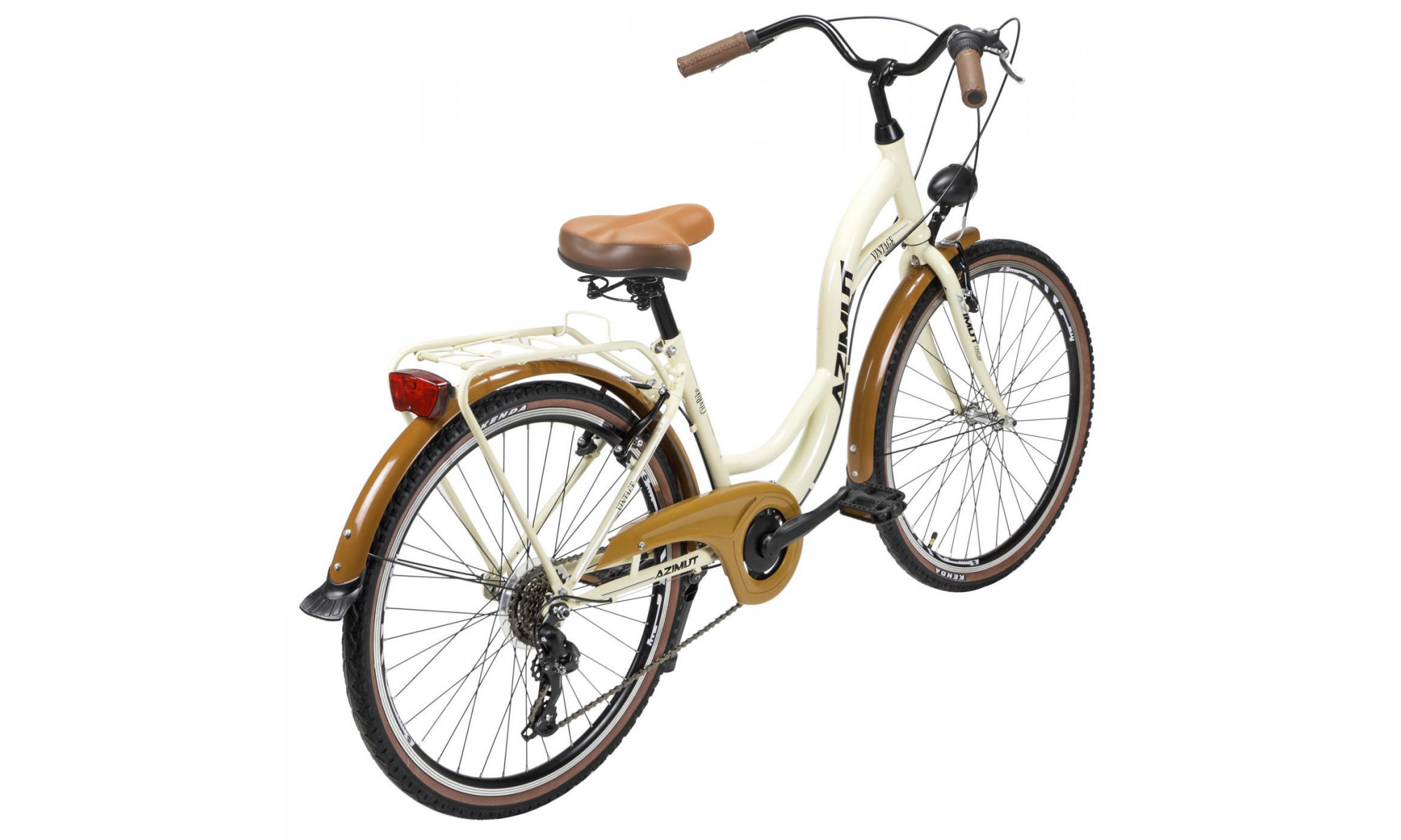 Jalgratas AZIMUT Vintage TX-7 26" 2025 cream-brown shiny - 2