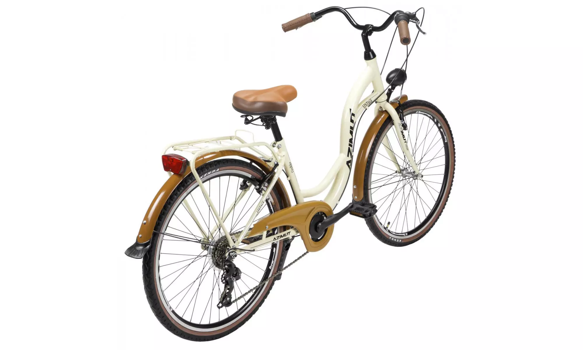 Jalgratas AZIMUT Vintage TX-7 26" 2025 cream-brown shiny - 2