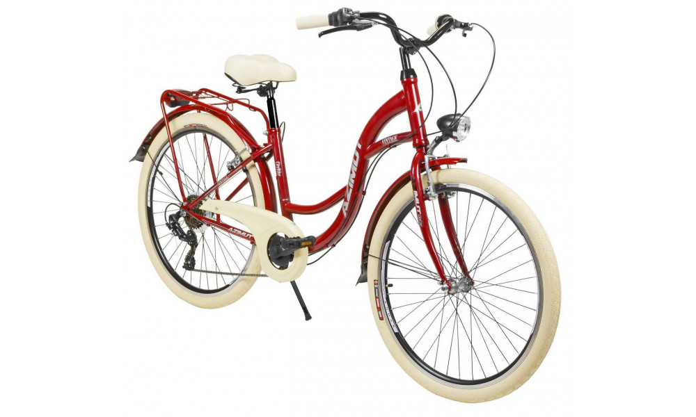 Jalgratas AZIMUT Vintage TX-7 26" 2025 burgund-cream shiny - 1