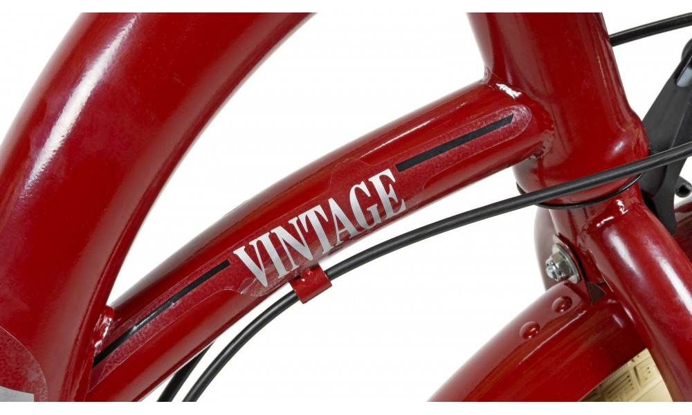 Jalgratas AZIMUT Vintage TX-7 26" 2025 burgund-cream shiny - 4