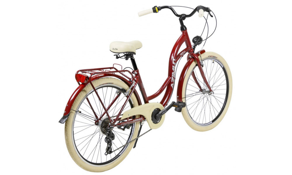 Jalgratas AZIMUT Vintage TX-7 26" 2025 burgund-cream shiny - 7