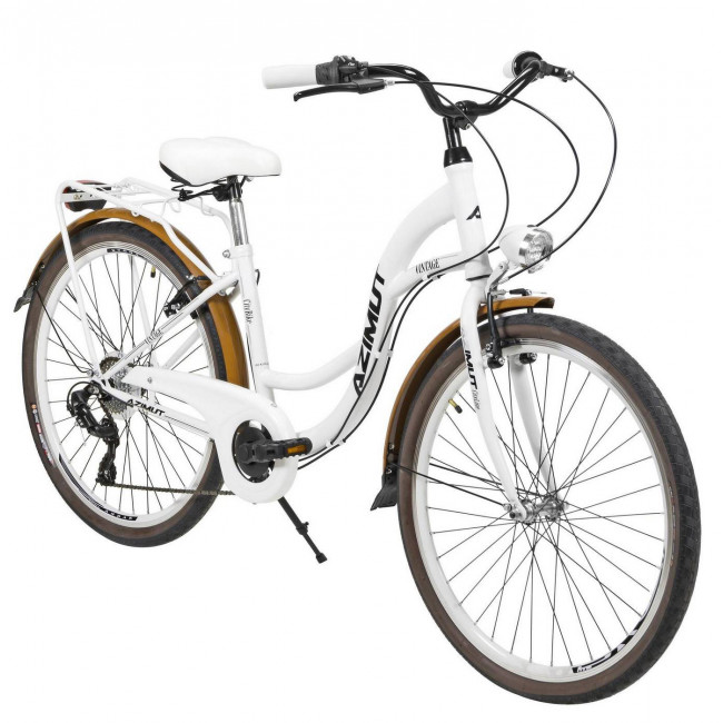 Jalgratas AZIMUT Vintage TX-7 26" 2025 white-cream matt