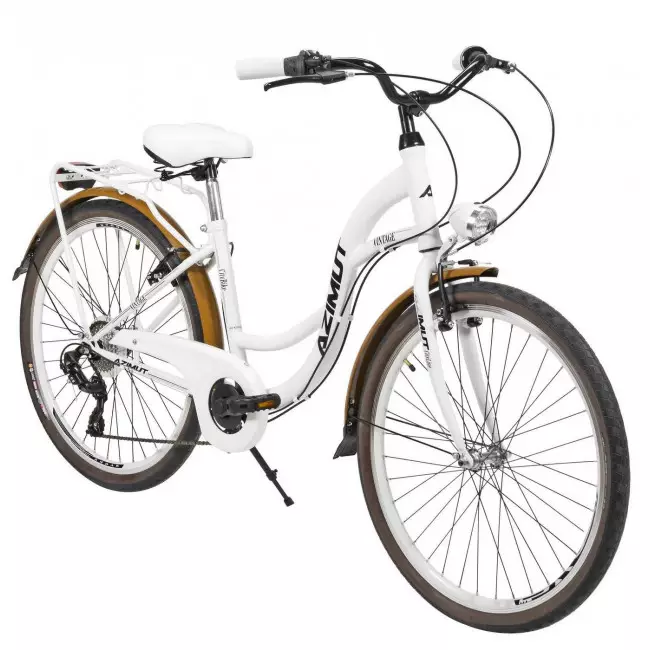 Jalgratas AZIMUT Vintage TX-7 26" 2025 white-cream matt
