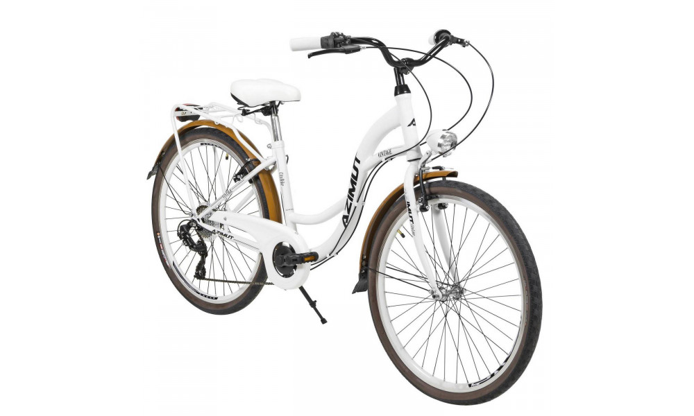 Jalgratas AZIMUT Vintage TX-7 26" 2025 white-cream matt - 1