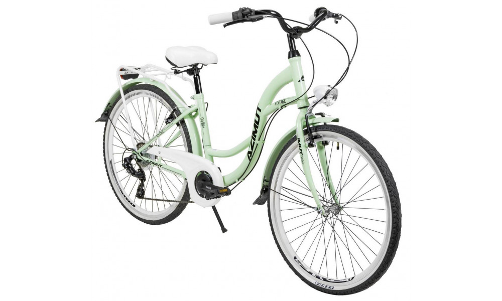 Jalgratas AZIMUT Vintage TX-7 26" 2025 mint-white shiny - 1