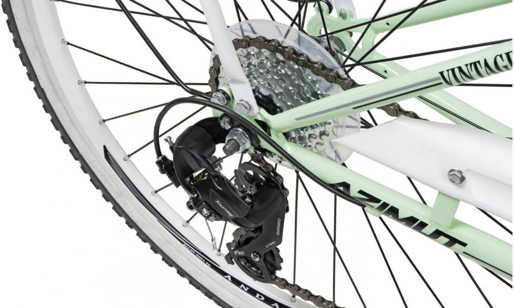 Jalgratas AZIMUT Vintage TX-7 26" 2025 mint-white shiny - 6