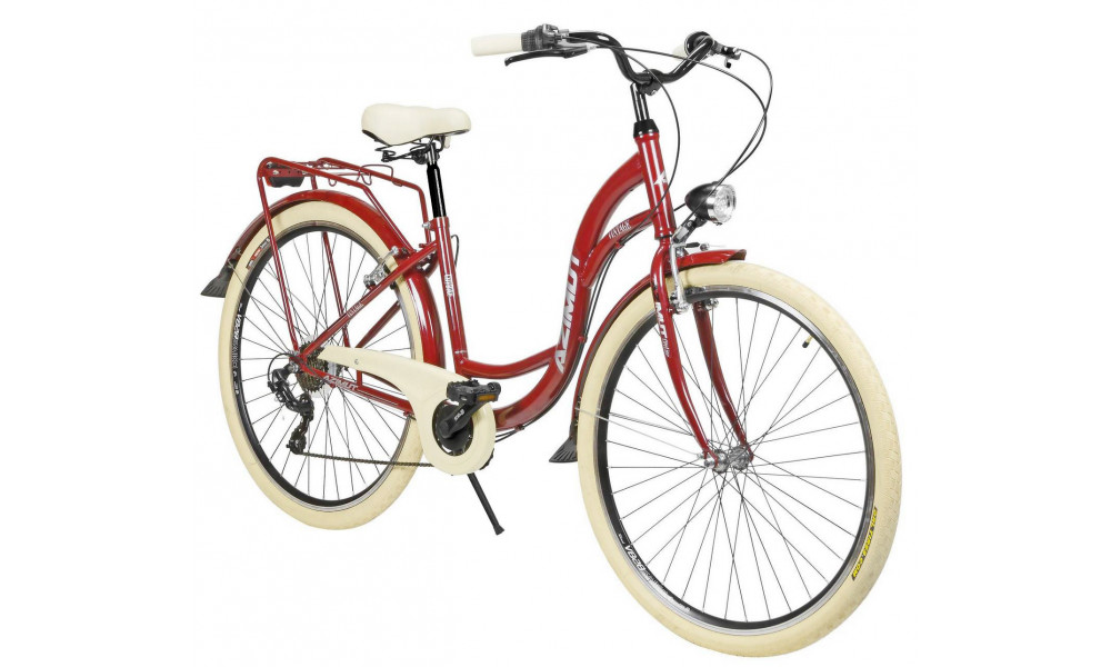 Jalgratas AZIMUT Vintage TX-7 28" 2025 burgund-cream shiny - 1
