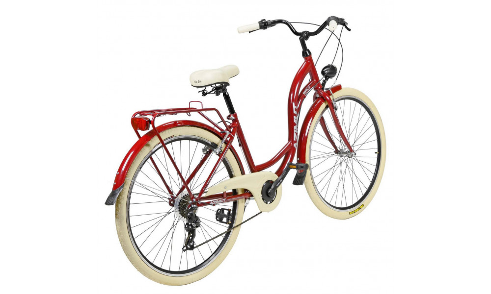 Jalgratas AZIMUT Vintage TX-7 28" 2025 burgund-cream shiny - 7