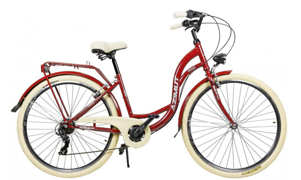 Jalgratas AZIMUT Vintage TX-7 28" 2025 burgund-cream shiny - 8