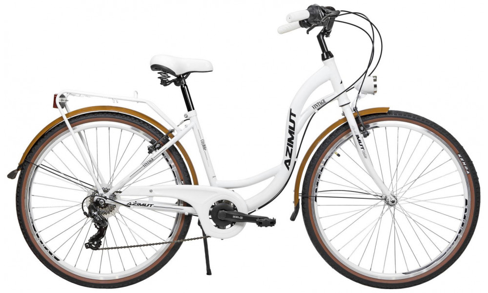 Jalgratas AZIMUT Vintage TX-7 28" 2025 white-cream matt - 2