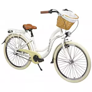 Jalgratas AZIMUT Sarema ALU 26" 3-speed 2025 light cream shiny