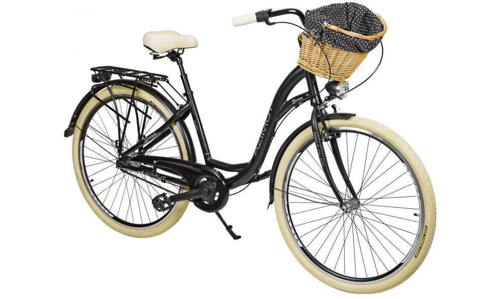 Jalgratas AZIMUT Sarema ALU 28" 3-speed 2025 black matt 