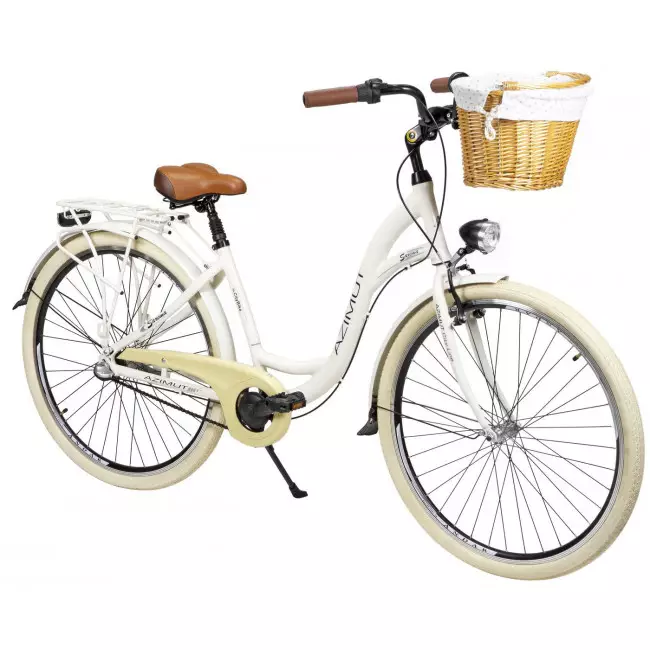 Jalgratas AZIMUT Sarema ALU 28" 3-speed 2025 light cream shiny