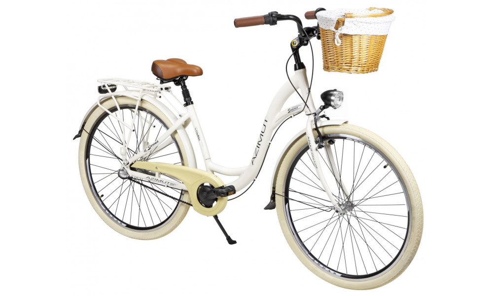 Jalgratas AZIMUT Sarema ALU 28" 3-speed 2025 light cream shiny - 1