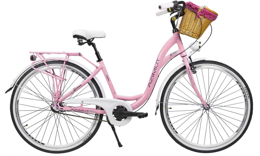 Jalgratas AZIMUT Sarema ALU 28" 3-speed 2025 pink shiny 