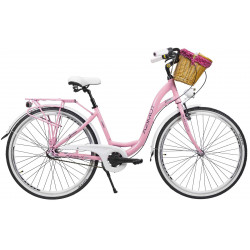 Jalgratas AZIMUT Sarema ALU 28" 3-speed 2023 pink shiny