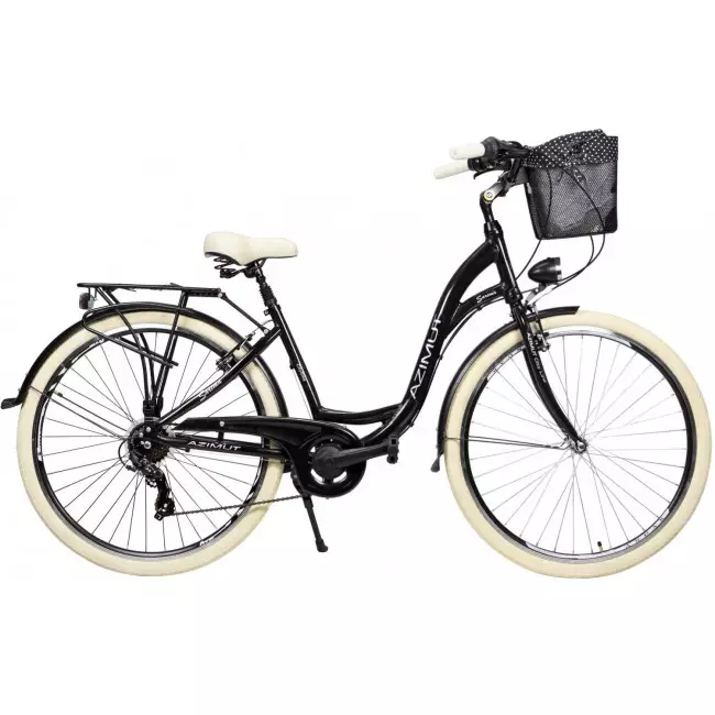 Jalgratas AZIMUT Sarema 28" ALU TX-7 2025 black shiny
