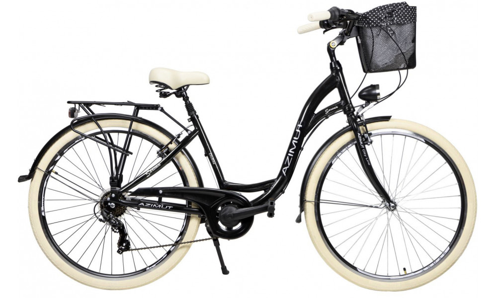 Jalgratas AZIMUT Sarema 28" ALU TX-7 2025 black shiny 