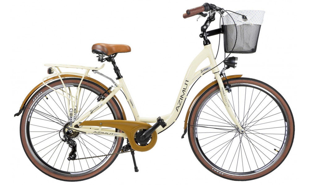 Jalgratas AZIMUT Sarema 28" ALU TX-7 2025 cream semi-matt 