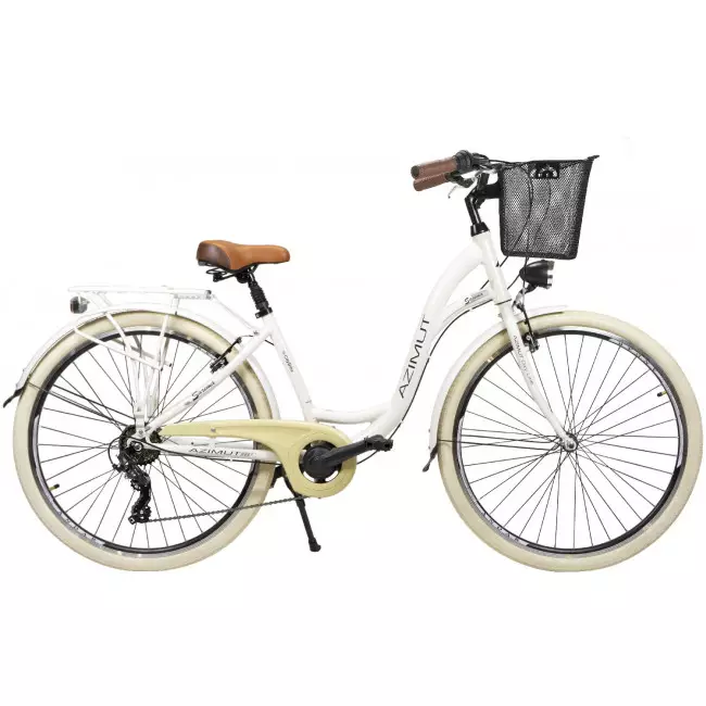 Jalgratas AZIMUT Sarema 28" ALU TX-7 2025 light cream shiny