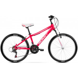Jalgratas Romet Jolene 24" Alu 2023 raspberry-pink-white