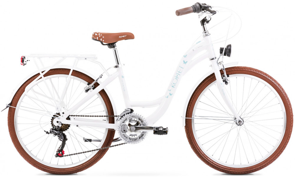 Jalgratas Romet Panda 1 24" Alu 2023 white-sky blue - 1