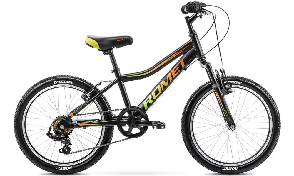Jalgratas Romet Rambler KID 2 20" Alu 2023 black-orange-green - 1