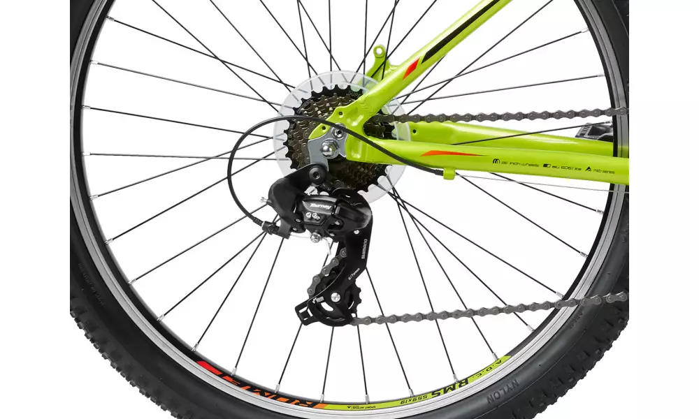 Jalgratas Romet Rambler R6.0 JR 26" 2023 lemon-black-red - 7